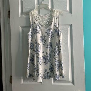 Lovely Melody Crochet Detail Tank Top